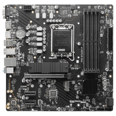 MSI Mainboard|MSI|Intel B760 Express|LGA1700|Micro-ATX|Memory DDR5|Memory slots 4|2xPCI-Express 1x|1xPCI-Express 16x|2xM.2|1x15p