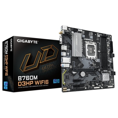 Gigabyte Mainboard|GIGABYTE|Intel B760 Express|LGA1700|Micro-ATX|Memory DDR5|Memory slots 4|B760MD3HPWIFI61.0
