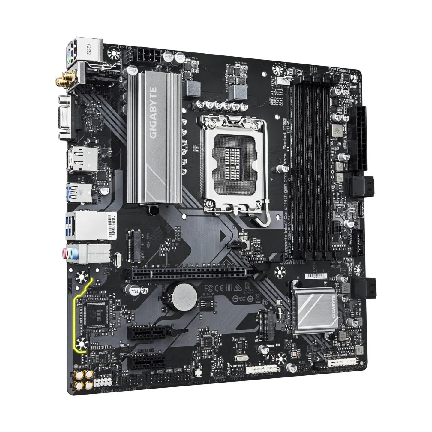 Gigabyte Mainboard|GIGABYTE|Intel B760 Express|LGA1700|Micro-ATX|Memory DDR5|Memory slots 4|B760MD3HPWIFI61.0