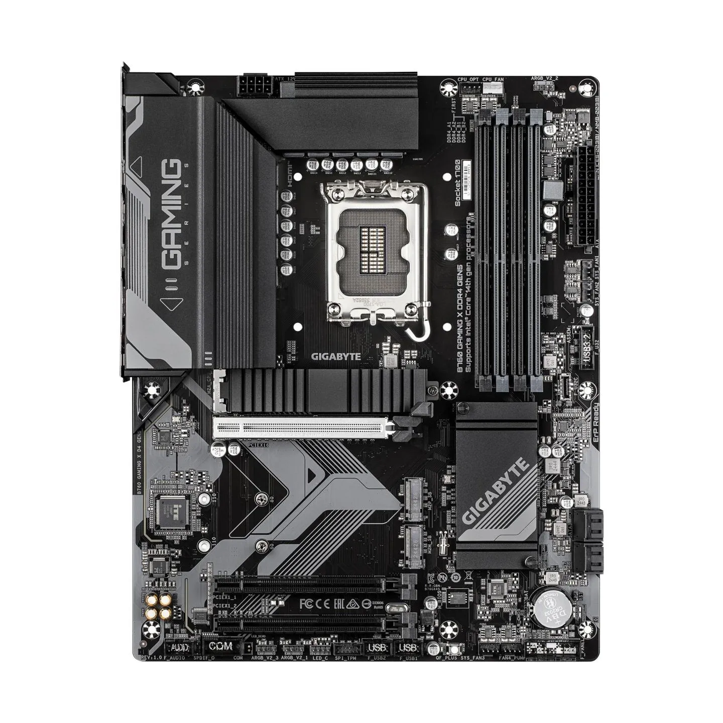 Gigabyte B760 GAMING X DDR4 GEN5 | Processor family Intel | Processor socket LGA1700 | DDR4 | Supported hard disk drive interfac