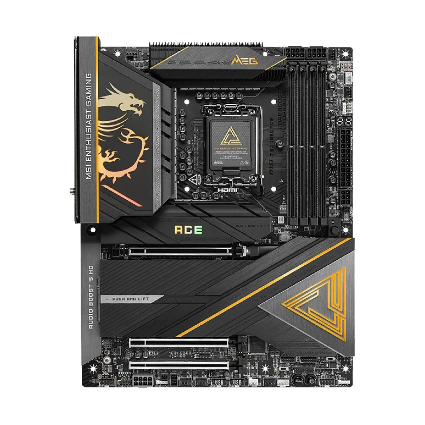 MSI MEG Z890 ACE | Processor family Intel | Processor socket LGA1851 | Supported hard disk drive interfaces SATA, M.2 | Number o