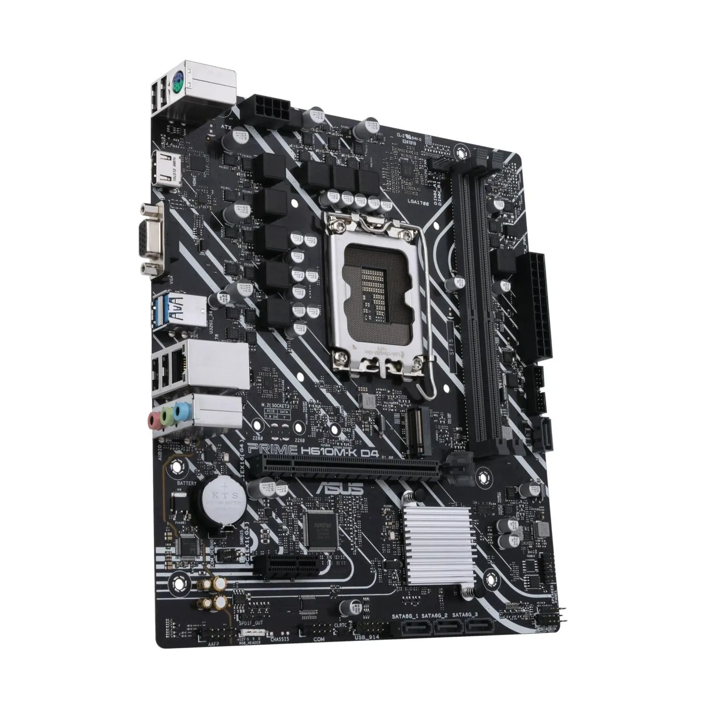 Asus Mainboard|ASUS|Intel H610|LGA1700|MicroATX|Memory DDR4|Memory slots 2|1xPCI-Express 3.0 1x|1xPCI-Express 4.0 16x|1xM.2|1x15