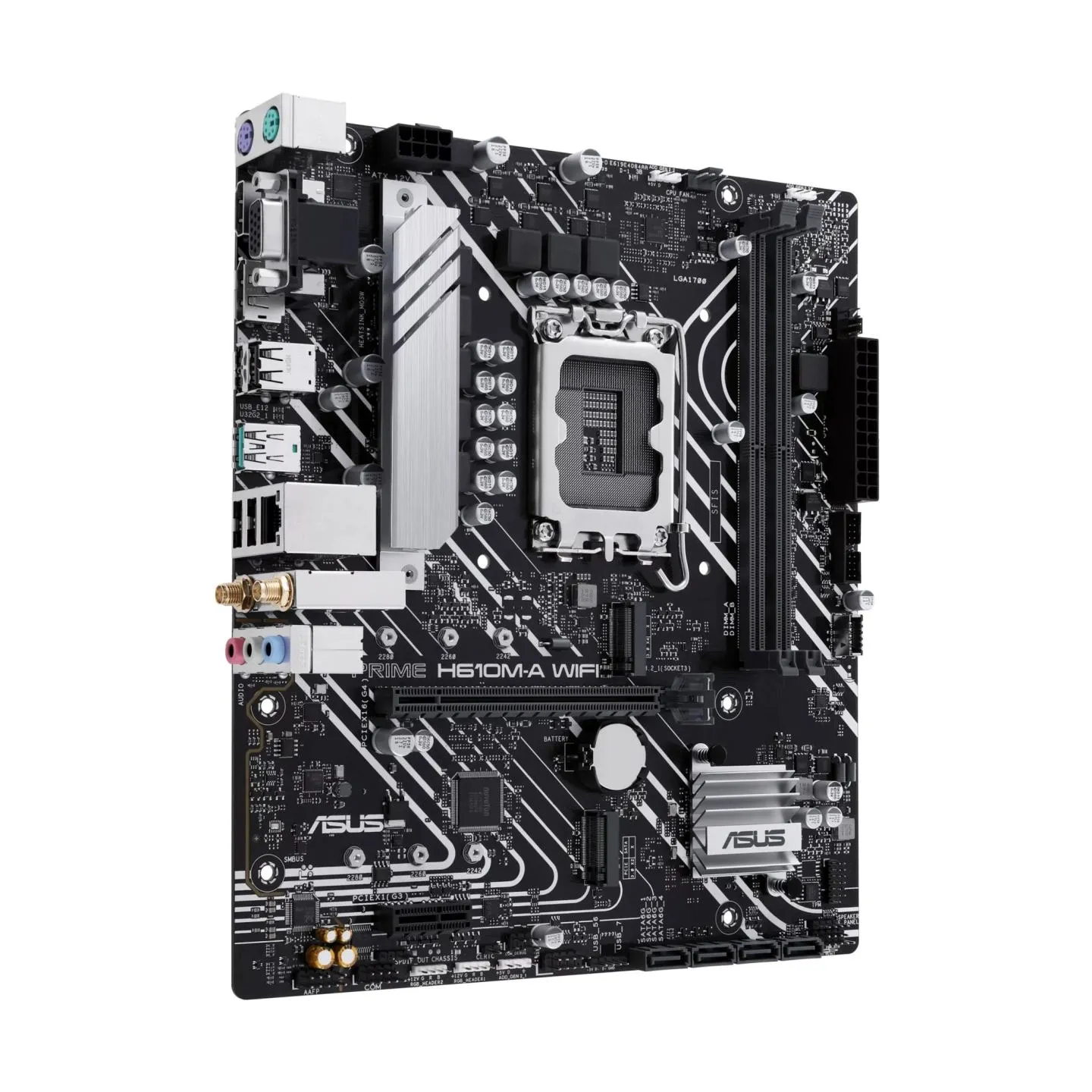 Asus Mainboard|ASUS|Intel H610|LGA 1700|micro ATX|RAM DDR5-SDRAM|2xSlots|Wi-Fi Yes|Bluetooth Yes|2xNumber of M.2 (M) slots|PRIME