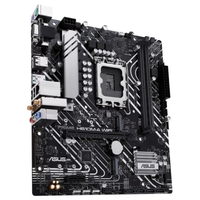Asus Mainboard|ASUS|Intel H610|LGA 1700|micro ATX|RAM DDR5-SDRAM|2xSlots|Wi-Fi Yes|Bluetooth Yes|2xNumber of M.2 (M) slots|PRIME