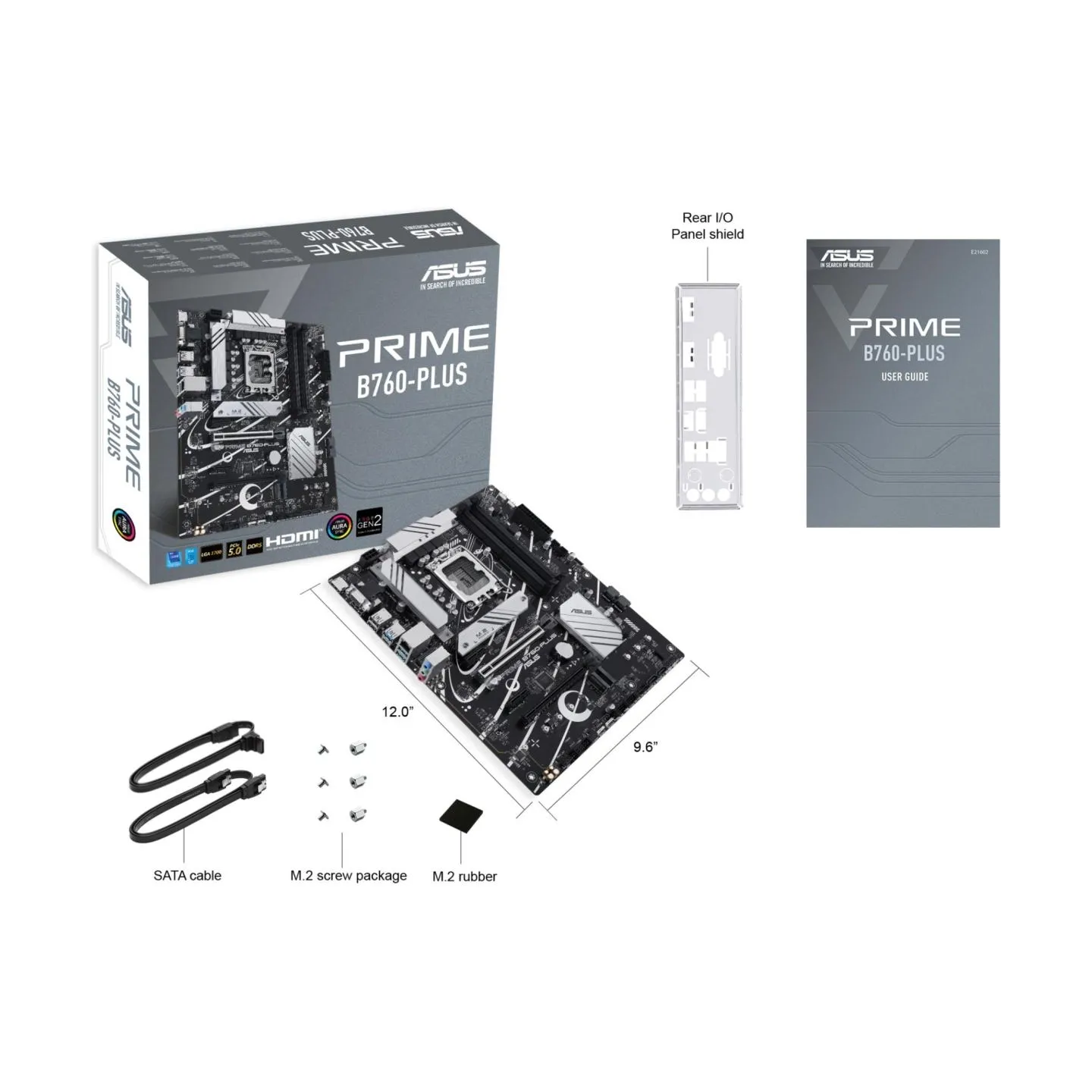 Asus Mainboard|ASUS|Intel B760 Express|LGA1700|ATX|Memory DDR5|Memory slots 4|2xPCI-Express 3.0 1x|1xPCI-Express 4.0 16x|1xPCI-E