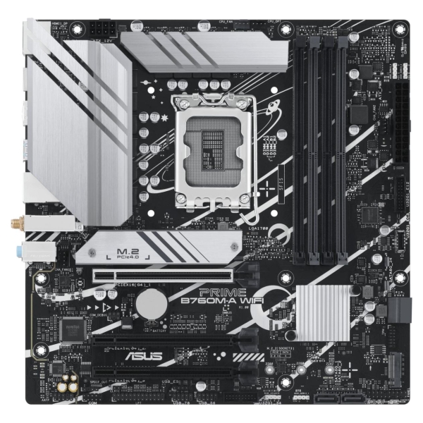 Asus Mainboard|ASUS|Intel B760 Express|LGA1700|Micro-ATX|Memory DDR5|Memory slots 4|3xPCI-Express 4.0 16x|2xM.2|2xHDMI|1xDisplay