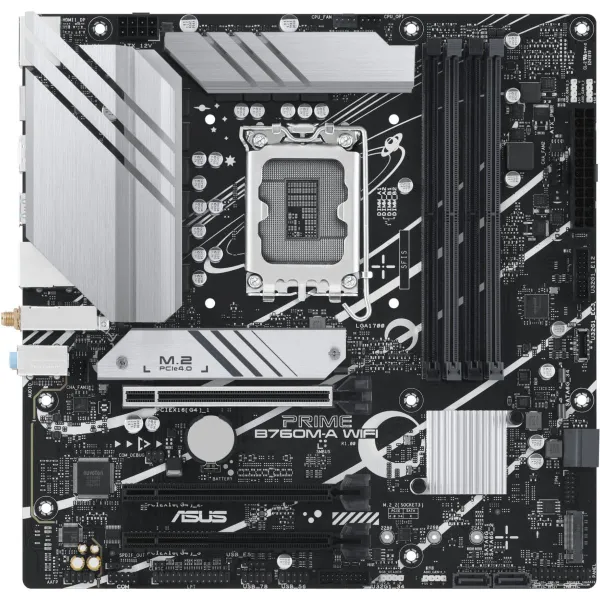 Asus Mainboard|ASUS|Intel B760 Express|LGA1700|Micro-ATX|Memory DDR5|Memory slots 4|3xPCI-Express 4.0 16x|2xM.2|2xHDMI|1xDisplay