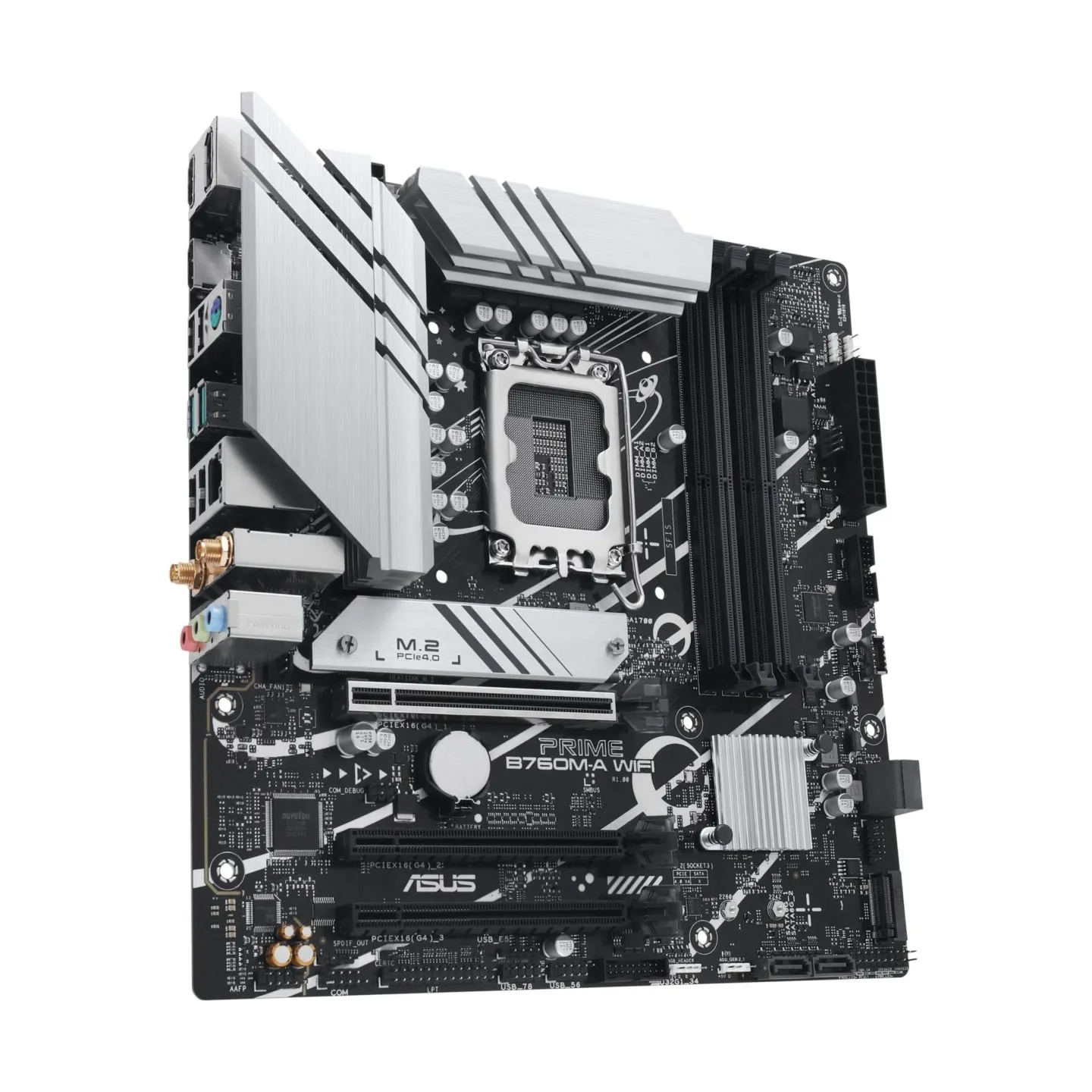 Asus Mainboard|ASUS|Intel B760 Express|LGA1700|Micro-ATX|Memory DDR5|Memory slots 4|3xPCI-Express 4.0 16x|2xM.2|2xHDMI|1xDisplay