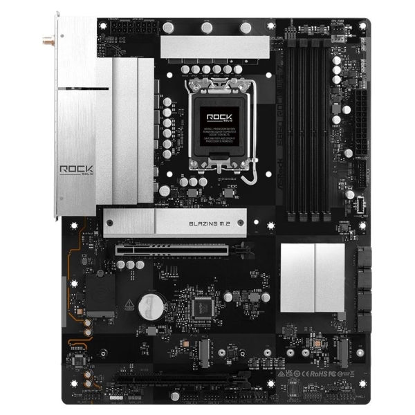 Asrock Mainboard|ASROCK|B860 Rock WiFi 7|Intel B860|LGA 1851 (Socket V1)|ATX|RAM DDR5-SDRAM|4xSlots|Wi-Fi Yes|Bluetooth Yes|3xNu