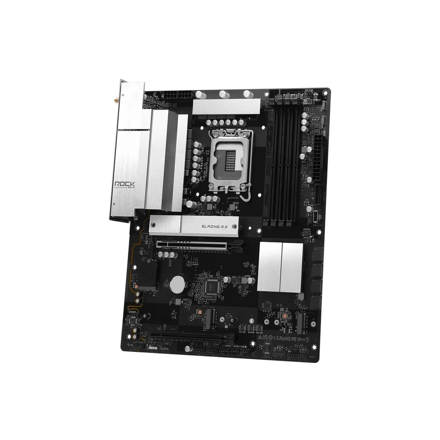 Asrock Mainboard|ASROCK|B860 Rock WiFi 7|Intel B860|LGA 1851 (Socket V1)|ATX|RAM DDR5-SDRAM|4xSlots|Wi-Fi Yes|Bluetooth Yes|3xNu