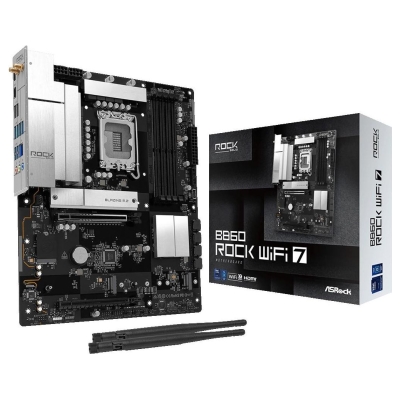 Asrock Mainboard|ASROCK|B860 Rock WiFi 7|Intel B860|LGA 1851 (Socket V1)|ATX|RAM DDR5-SDRAM|4xSlots|Wi-Fi Yes|Bluetooth Yes|3xNu