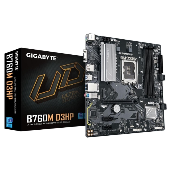 Gigabyte Mainboard|GIGABYTE|Intel B760 Express|LGA1700|Micro-ATX|Memory DDR5|Memory slots 4|2xPCI-Express 3.0 1x|1xPCI-Express 4
