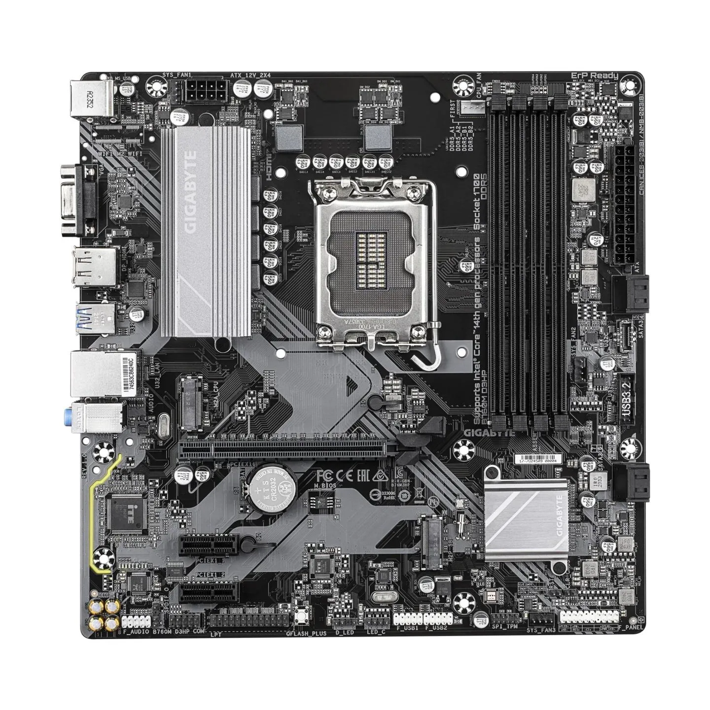 Gigabyte Mainboard|GIGABYTE|Intel B760 Express|LGA1700|Micro-ATX|Memory DDR5|Memory slots 4|2xPCI-Express 3.0 1x|1xPCI-Express 4