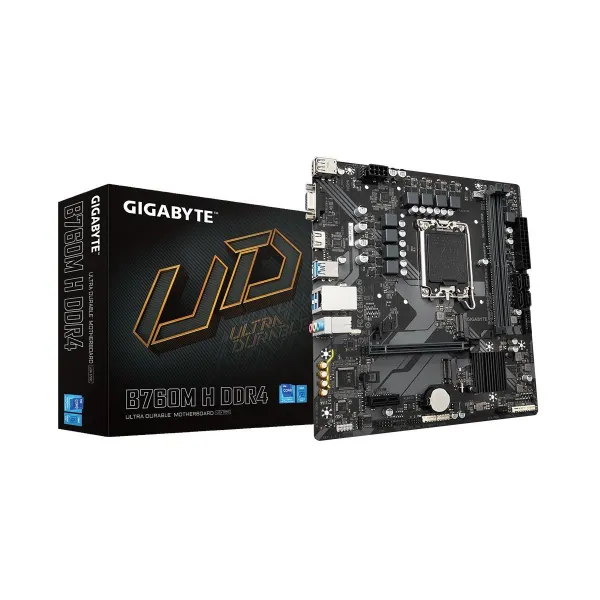 Gigabyte Mainboard|GIGABYTE|Intel B760 Express|LGA1700|Micro-ATX|Memory DDR4|Memory slots 2|1xPCI-Express 3.0 1x|1xPCI-Express 4