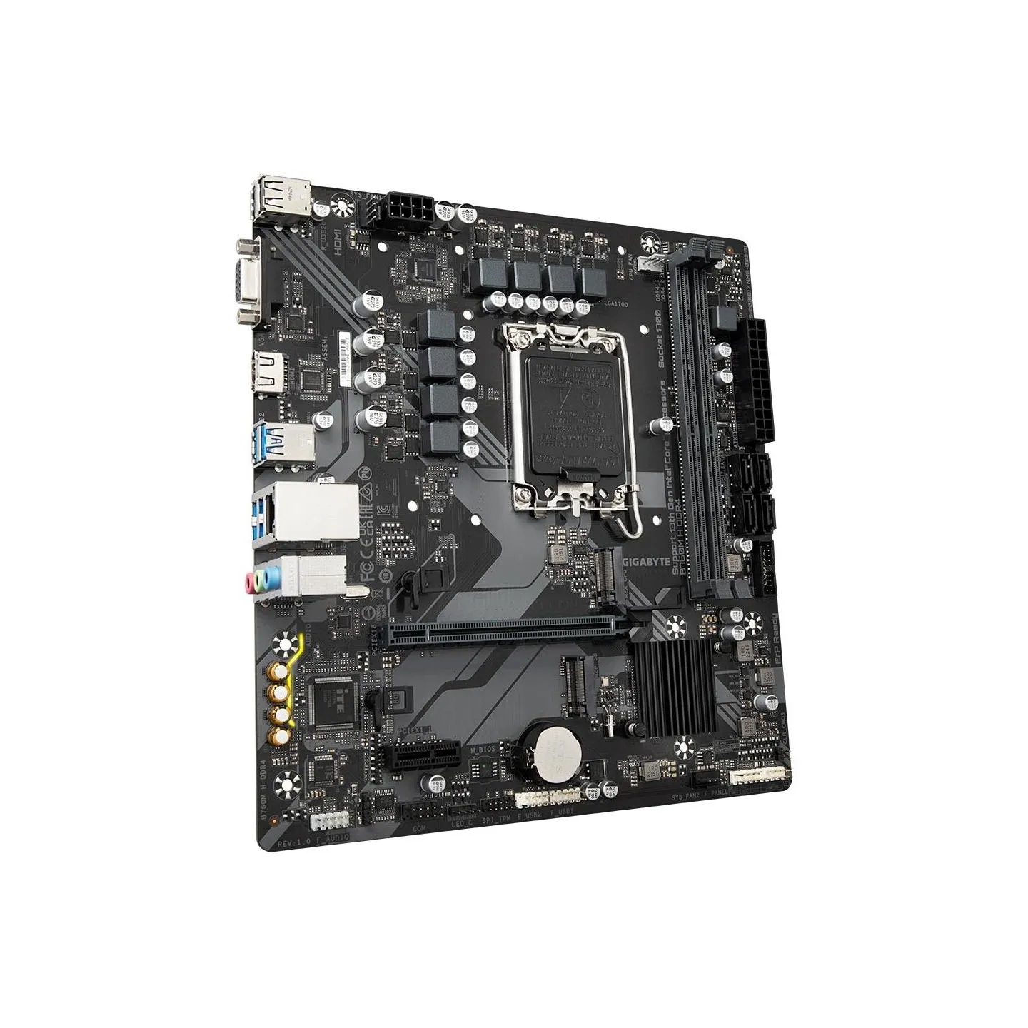 Gigabyte Mainboard|GIGABYTE|Intel B760 Express|LGA1700|Micro-ATX|Memory DDR4|Memory slots 2|1xPCI-Express 3.0 1x|1xPCI-Express 4