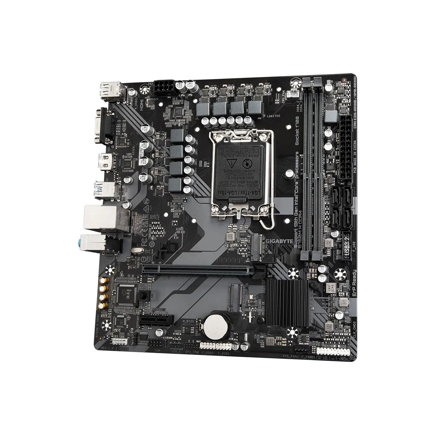 Gigabyte Mainboard|GIGABYTE|Intel B760 Express|LGA1700|Micro-ATX|Memory DDR4|Memory slots 2|1xPCI-Express 3.0 1x|1xPCI-Express 4