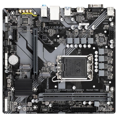 Gigabyte Mainboard|GIGABYTE|Intel B760 Express|LGA1700|Micro-ATX|Memory DDR4|Memory slots 2|1xPCI-Express 3.0 1x|1xPCI-Express 4