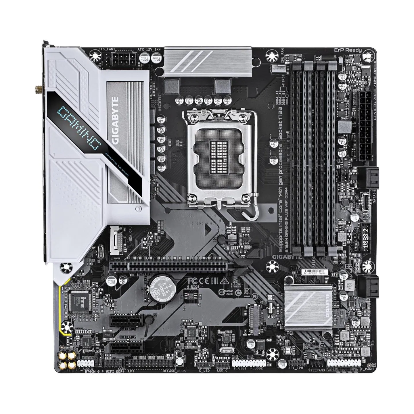 Gigabyte Mainboard|GIGABYTE|Intel B760 Express|LGA1700|Micro-ATX|Memory DDR4|Memory slots 4|2xPCI-Express 3.0 1x|1xPCI-Express 4