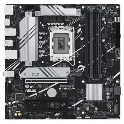 Asus Mainboard|ASUS|Intel B760 Express|LGA1700|Micro-ATX|Memory DDR5|Memory slots 4|2xPCI-Express 4.0 16x|2xM.2|1xHDMI|2xDisplay