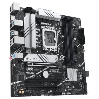 Asus Mainboard|ASUS|Intel B760 Express|LGA1700|Micro-ATX|Memory DDR5|Memory slots 4|2xPCI-Express 4.0 16x|2xM.2|1xHDMI|2xDisplay