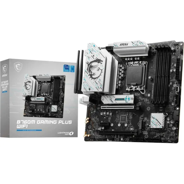 MSI Mainboard|MSI|Intel B760 Express|LGA1700|Micro-ATX|Memory DDR5|Memory slots 4|1xPCI-Express 3.0 1x|1xPCI-Express 4.0 4x	|1xP
