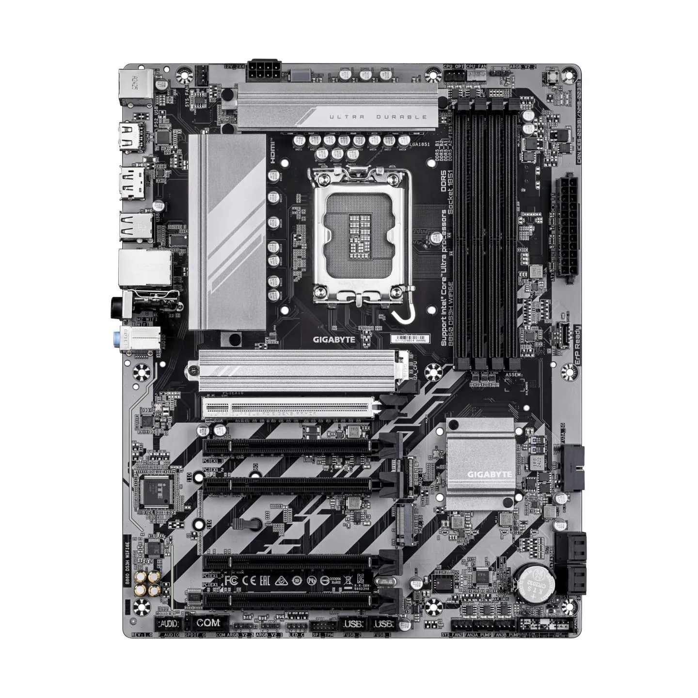 Gigabyte Mainboard|GIGABYTE|Intel B860 Express|LGA1851|ATX|Memory DDR5|5xPCI-Express 16x|2xM.2|1xHDMI|1xDisplayPort|1xAudio-In|1
