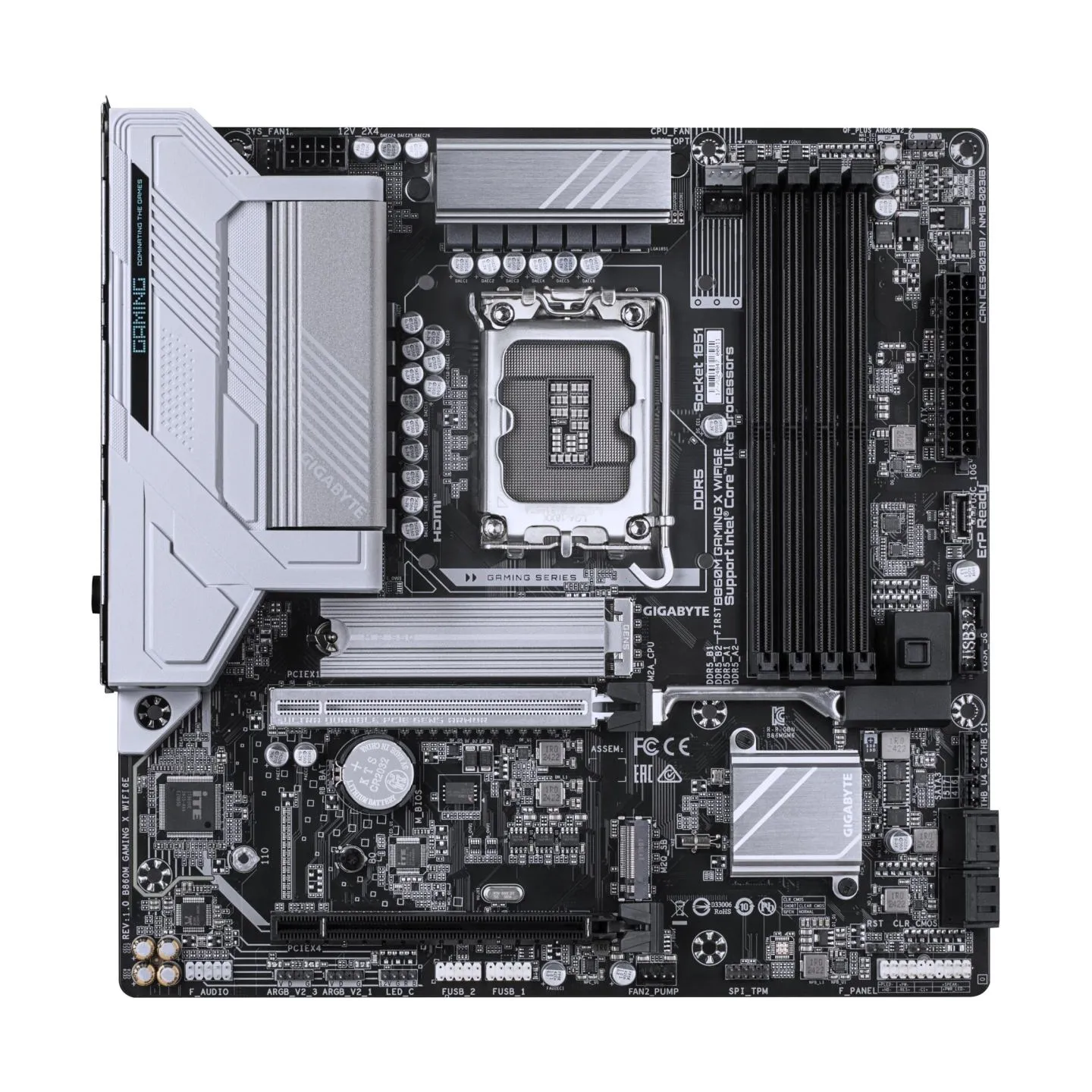 Gigabyte Mainboard|GIGABYTE|Intel B860 Express|LGA1851|Micro-ATX|Memory DDR5|Memory slots 4|2xPCI-Express 16x|2xM.2|1xHDMI|1xDis