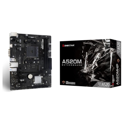 Biostar Mainboard|BIOSTAR|AMD A520|SAM4|Micro-ATX|Memory DDR4|Memory slots 2|2xPCI-Express 3.0 1x|1xPCI-Express 3.0 16x|1xM.2|1x