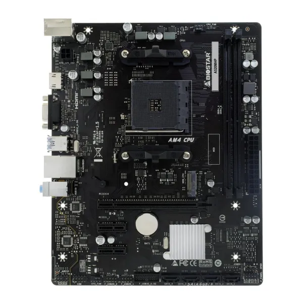 Biostar Mainboard|BIOSTAR|AMD A520|SAM4|Micro-ATX|Memory DDR4|Memory slots 2|2xPCI-Express 3.0 1x|1xPCI-Express 3.0 16x|1xM.2|1x