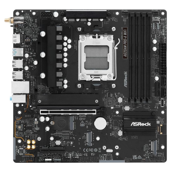 Asrock Mainboard|ASROCK|AMD A620A|micro ATX|RAM DDR5-SDRAM|2xSlots|Wi-Fi Yes|Bluetooth Yes|1xPCI Express x4 slots|A620AMPRO-AWIF