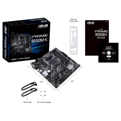 Asus Mainboard|ASUS|AMD B550|SAM4|MicroATX|2xPCI-Express 3.0 1x|2xM.2|1xPCI-Express 4.0 16x|Memory DDR4|Memory slots 4|1x15pin D