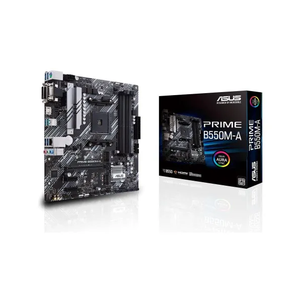 Asus Mainboard|ASUS|AMD B550|SAM4|MicroATX|Memory DDR4|Memory slots 4|2xPCI-Express 3.0 1x|1xPCI-Express 4.0 16x|2xM.2|1x15pin D