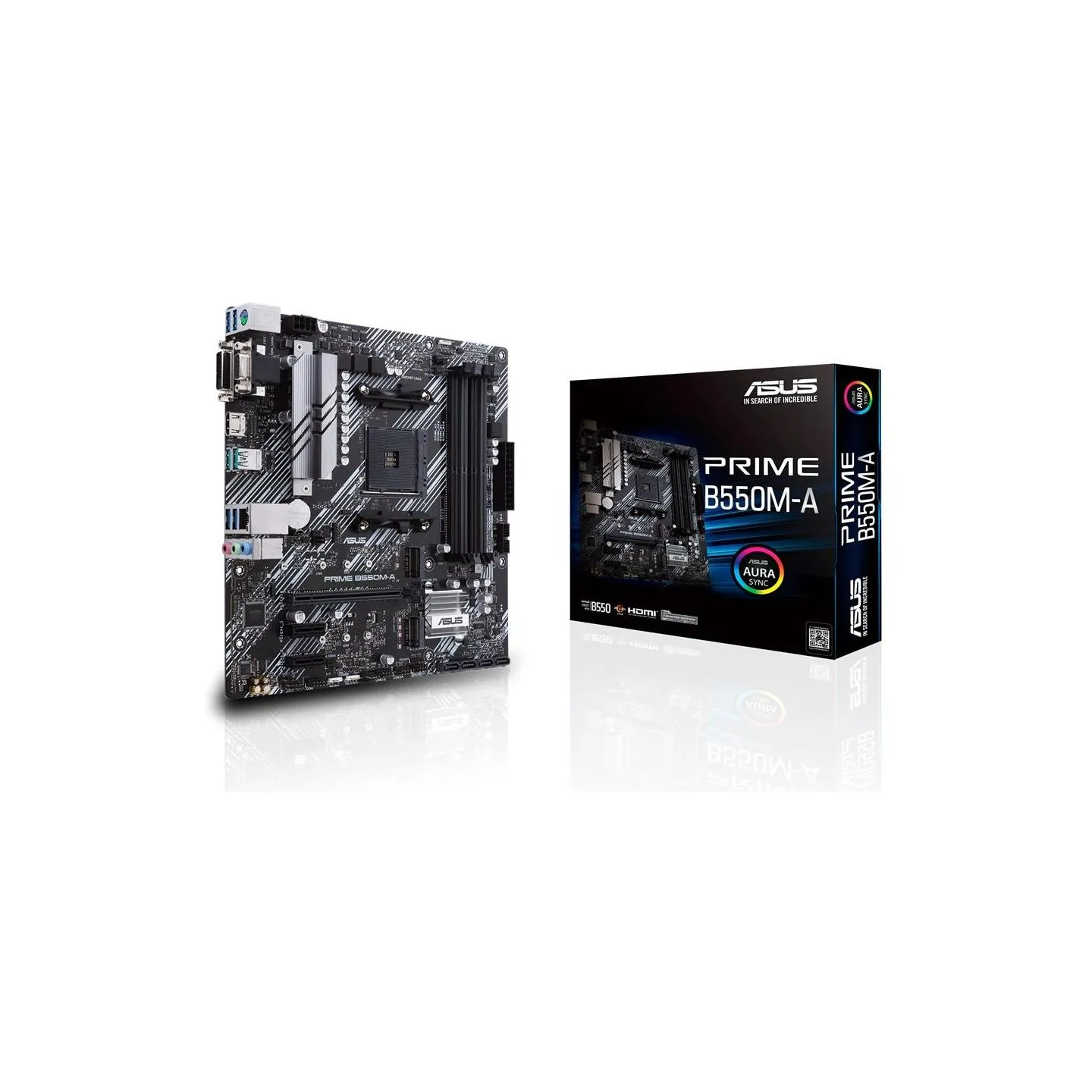Asus Mainboard|ASUS|AMD B550|SAM4|MicroATX|Memory DDR4|Memory slots 4|2xPCI-Express 3.0 1x|1xPCI-Express 4.0 16x|2xM.2|1x15pin D