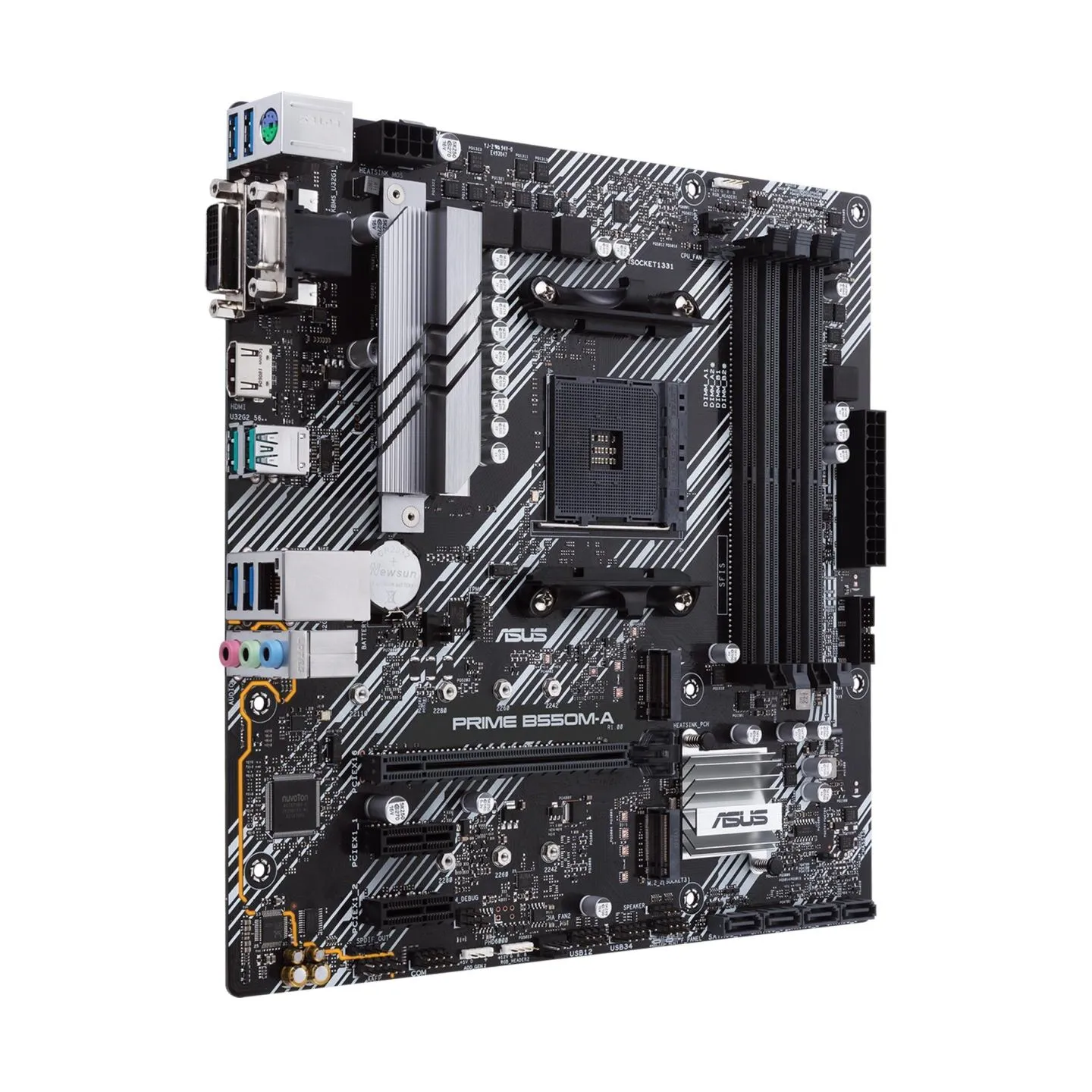 Asus Mainboard|ASUS|AMD B550|SAM4|MicroATX|Memory DDR4|Memory slots 4|2xPCI-Express 3.0 1x|1xPCI-Express 4.0 16x|2xM.2|1x15pin D