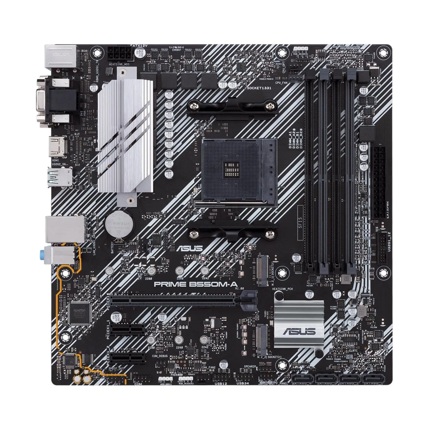 Asus Mainboard|ASUS|AMD B550|SAM4|MicroATX|Memory DDR4|Memory slots 4|2xPCI-Express 3.0 1x|1xPCI-Express 4.0 16x|2xM.2|1x15pin D