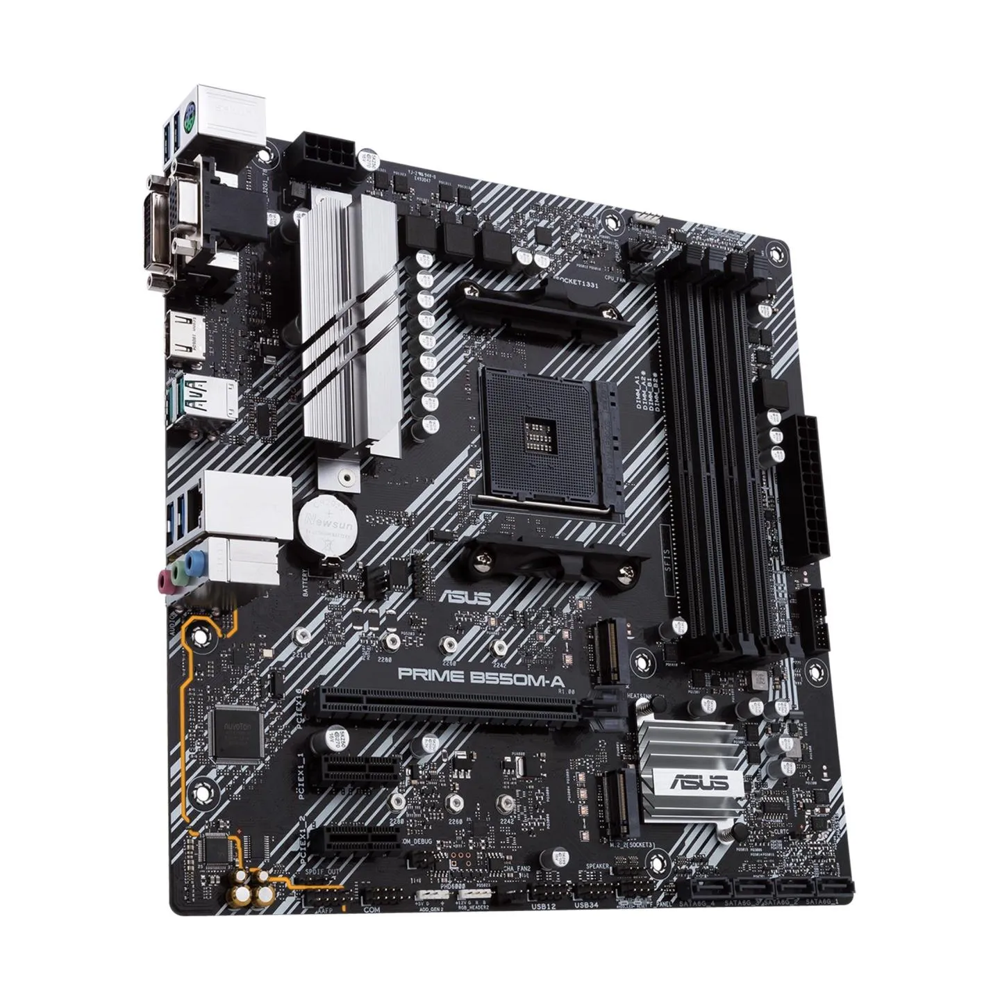 Asus Mainboard|ASUS|AMD B550|SAM4|MicroATX|Memory DDR4|Memory slots 4|2xPCI-Express 3.0 1x|1xPCI-Express 4.0 16x|2xM.2|1x15pin D