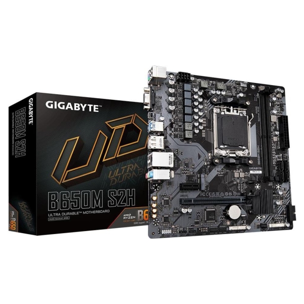 Gigabyte Mainboard|GIGABYTE|AMD B650|SAM5|Micro-ATX|Memory DDR5|Memory slots 2|B650MS2H1.4