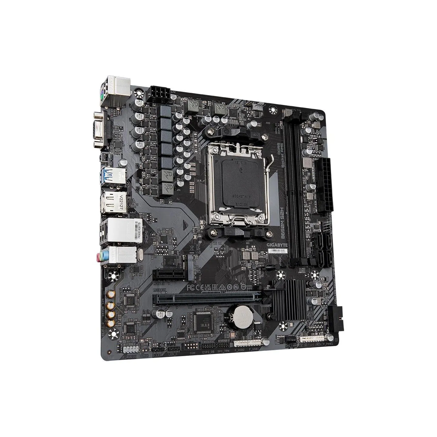 Gigabyte Mainboard|GIGABYTE|AMD B650|SAM5|Micro-ATX|Memory DDR5|Memory slots 2|B650MS2H1.4