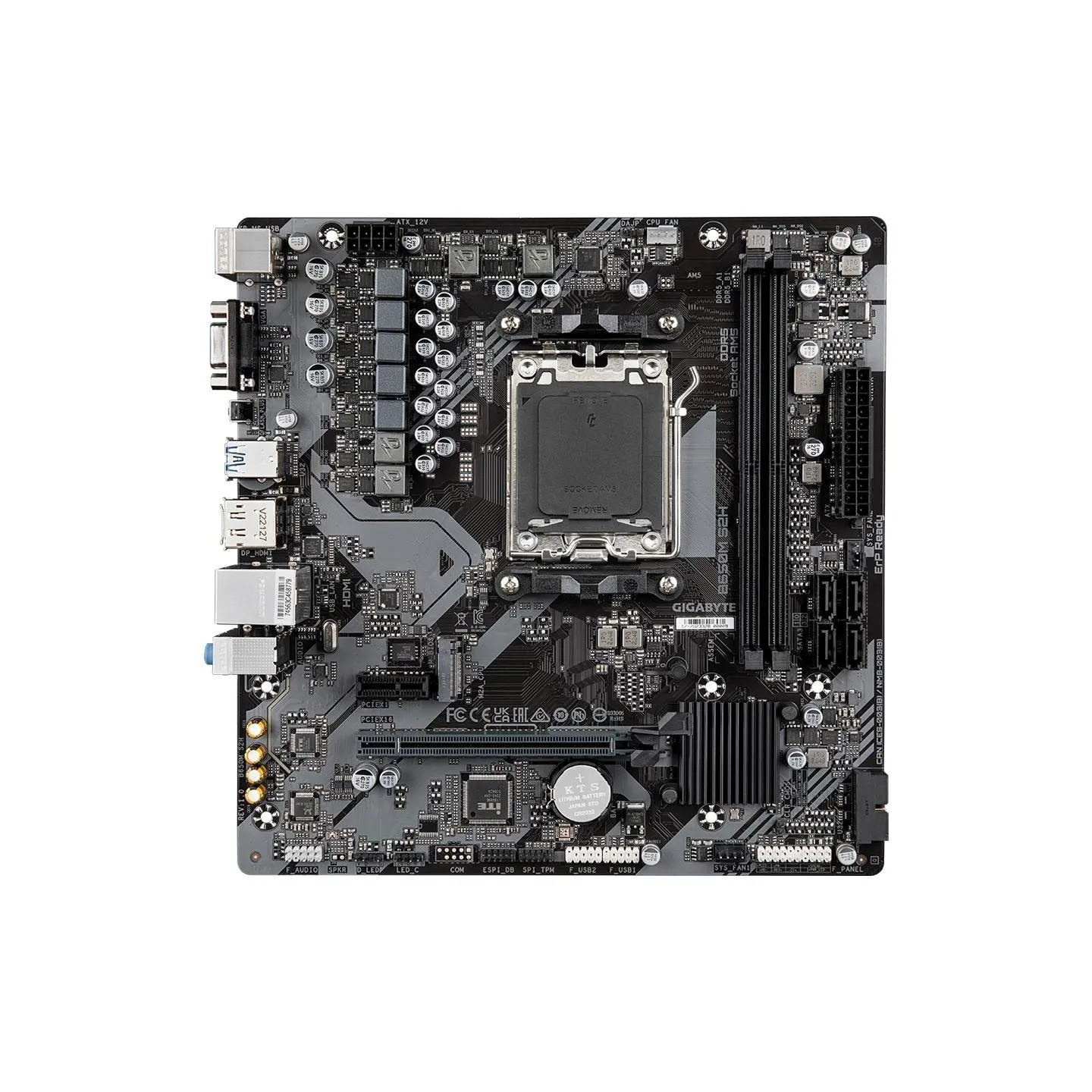 Gigabyte Mainboard|GIGABYTE|AMD B650|SAM5|Micro-ATX|Memory DDR5|Memory slots 2|B650MS2H1.4