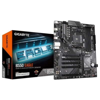 Gigabyte Mainboard|GIGABYTE|AMD B550|SAM4|ATX|Memory DDR4|Memory slots 4|4xPCI-Express 3.0 1x|1xPCI-Express 4.0 16x|2xM.2|1xHDMI