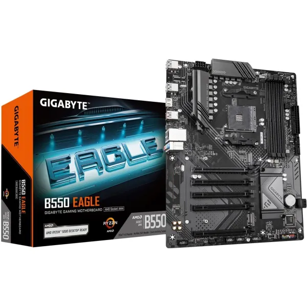 Gigabyte Mainboard|GIGABYTE|AMD B550|SAM4|ATX|Memory DDR4|Memory slots 4|4xPCI-Express 3.0 1x|1xPCI-Express 4.0 16x|2xM.2|1xHDMI