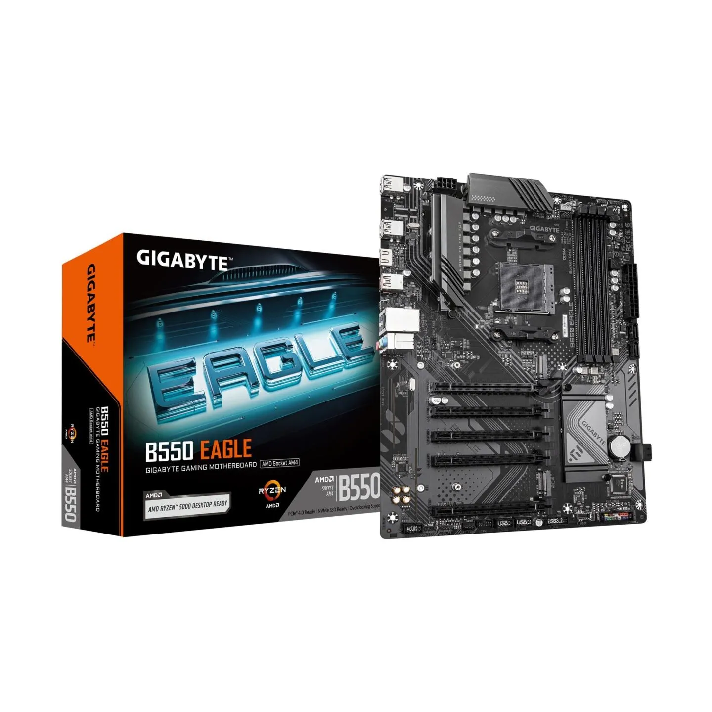 Gigabyte Mainboard|GIGABYTE|AMD B550|SAM4|ATX|Memory DDR4|Memory slots 4|4xPCI-Express 3.0 1x|1xPCI-Express 4.0 16x|2xM.2|1xHDMI