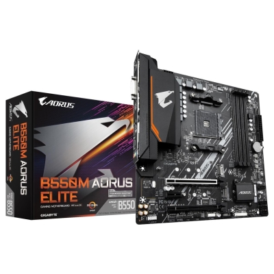 Gigabyte Mainboard|GIGABYTE|AMD B550|SAM4|Micro-ATX|Memory DDR4|Memory slots 4|1xPCI-Express 3.0 1x|1xPCI-Express 3.0 4x|1xPCI-E