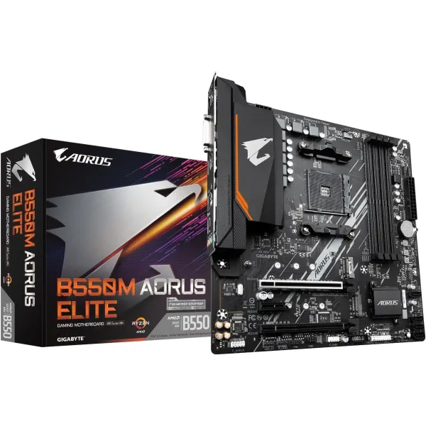 Gigabyte Mainboard|GIGABYTE|AMD B550|SAM4|Micro-ATX|Memory DDR4|Memory slots 4|1xPCI-Express 3.0 1x|1xPCI-Express 3.0 4x|1xPCI-E