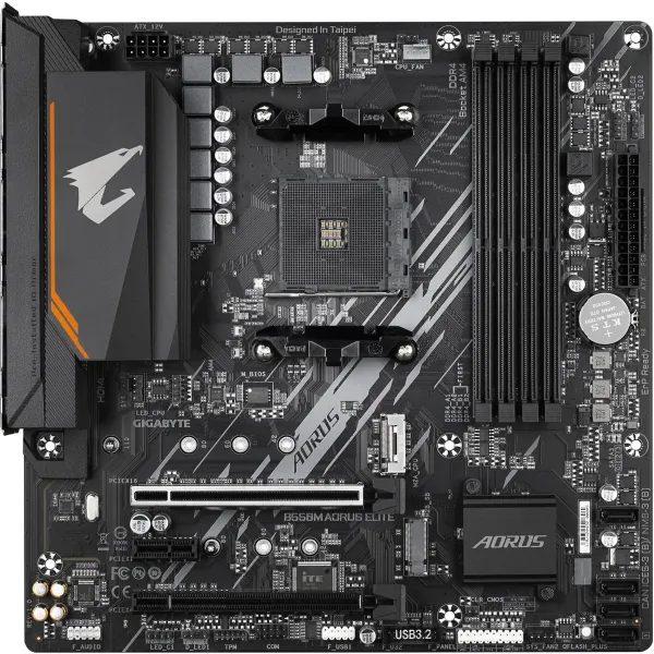 Gigabyte Mainboard|GIGABYTE|AMD B550|SAM4|Micro-ATX|Memory DDR4|Memory slots 4|1xPCI-Express 3.0 1x|1xPCI-Express 3.0 4x|1xPCI-E