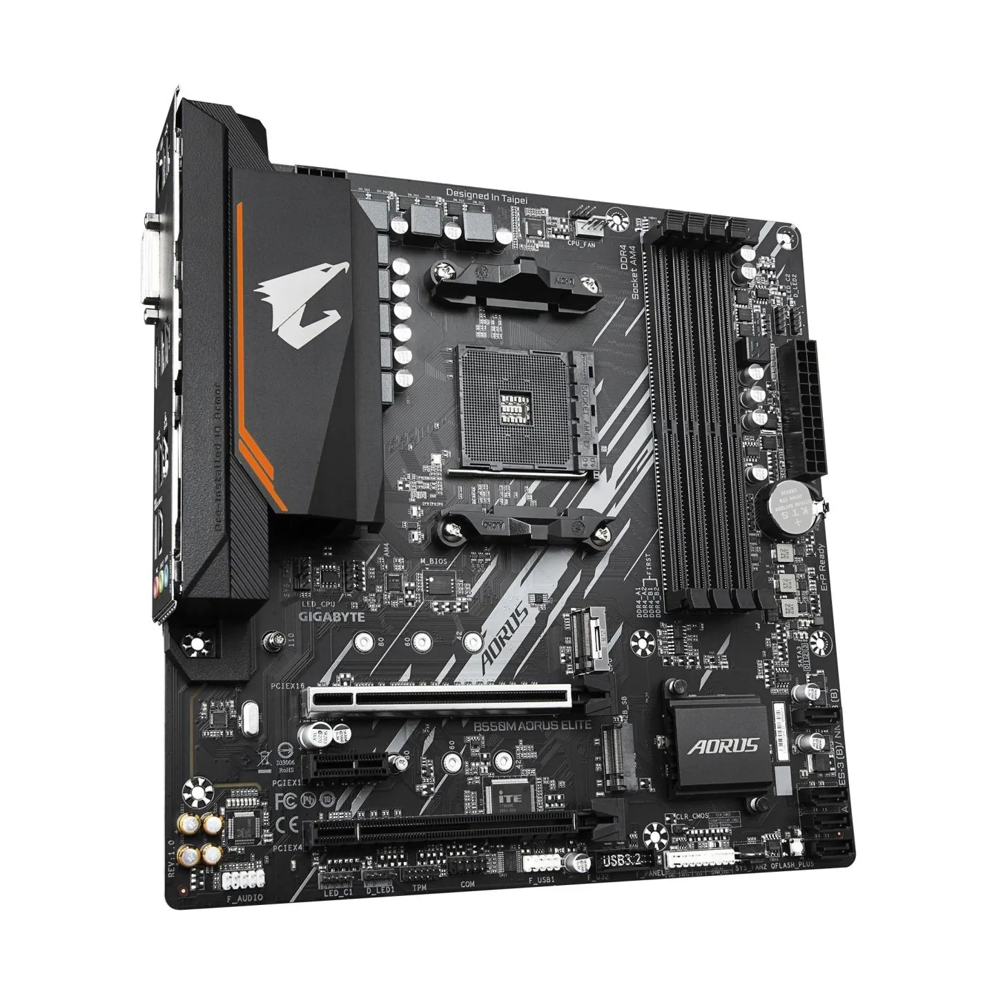 Gigabyte Mainboard|GIGABYTE|AMD B550|SAM4|Micro-ATX|Memory DDR4|Memory slots 4|1xPCI-Express 3.0 1x|1xPCI-Express 3.0 4x|1xPCI-E