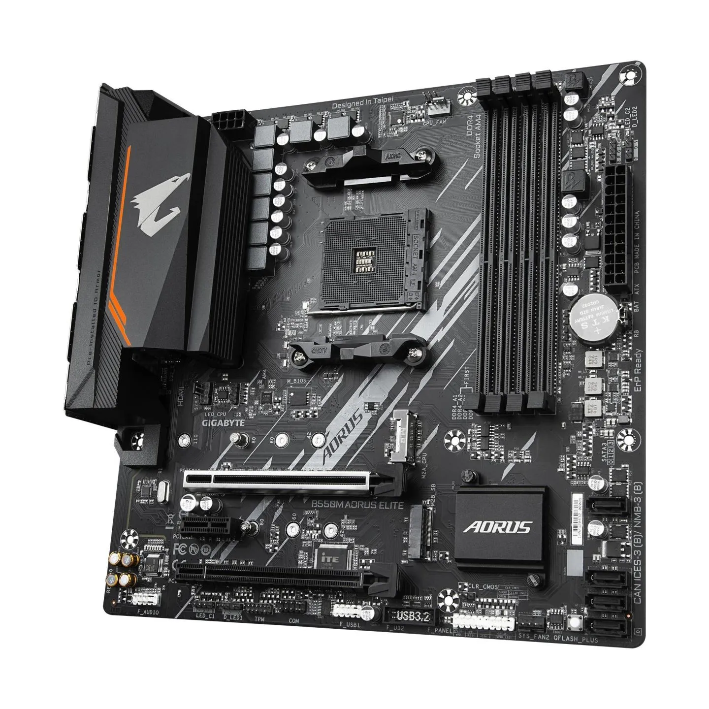 Gigabyte Mainboard|GIGABYTE|AMD B550|SAM4|Micro-ATX|Memory DDR4|Memory slots 4|1xPCI-Express 3.0 1x|1xPCI-Express 3.0 4x|1xPCI-E