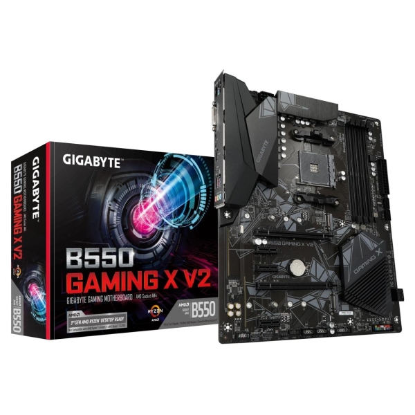 Gigabyte Mainboard|GIGABYTE|AMD B550|SAM4|ATX|Memory DDR4|Memory slots 4|3xPCI-Express 3.0 1x|1xPCI-Express 3.0 2x|1xPCI-Express