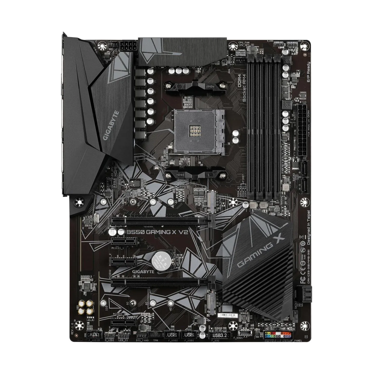 Gigabyte Mainboard|GIGABYTE|AMD B550|SAM4|ATX|Memory DDR4|Memory slots 4|3xPCI-Express 3.0 1x|1xPCI-Express 3.0 2x|1xPCI-Express
