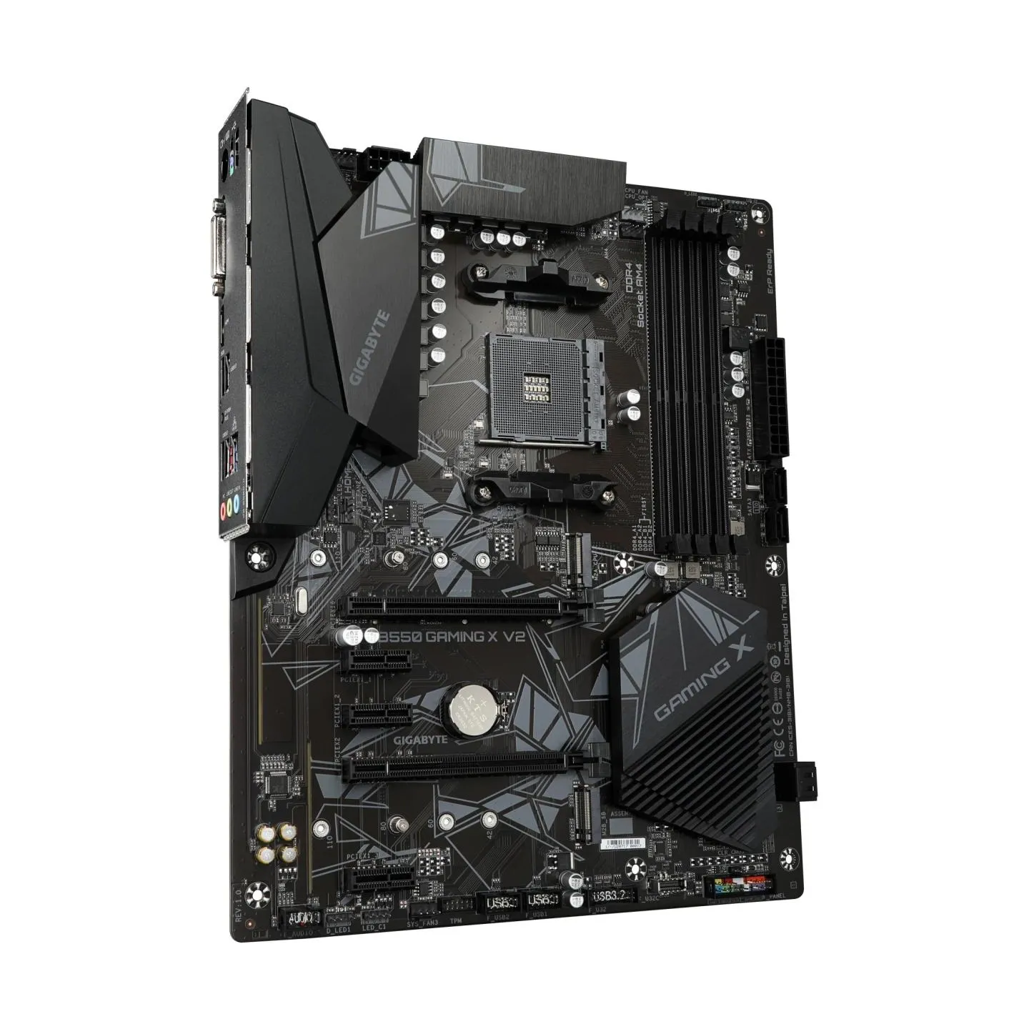 Gigabyte Mainboard|GIGABYTE|AMD B550|SAM4|ATX|Memory DDR4|Memory slots 4|3xPCI-Express 3.0 1x|1xPCI-Express 3.0 2x|1xPCI-Express